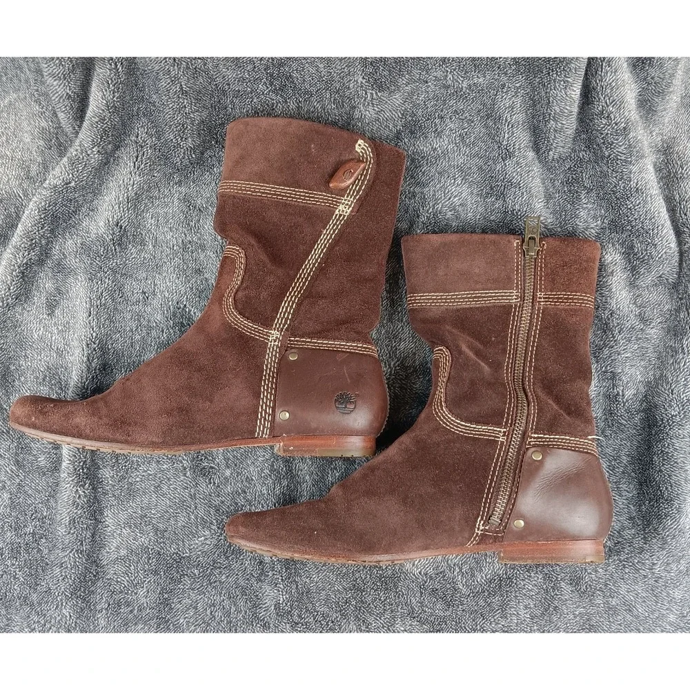 Timberland brown suede