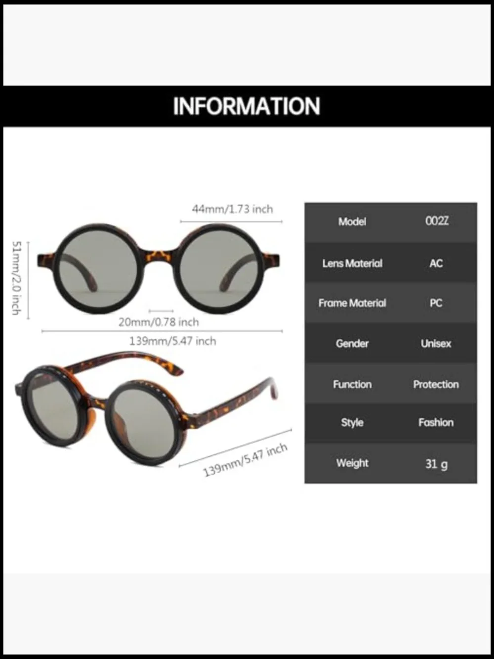 N/A polarized round