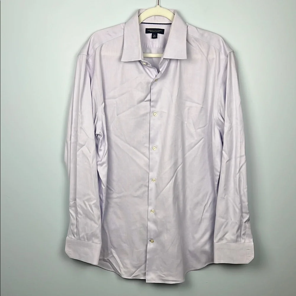 Banana Republic men’s XL 17-17.5 light purple button down dress shirt