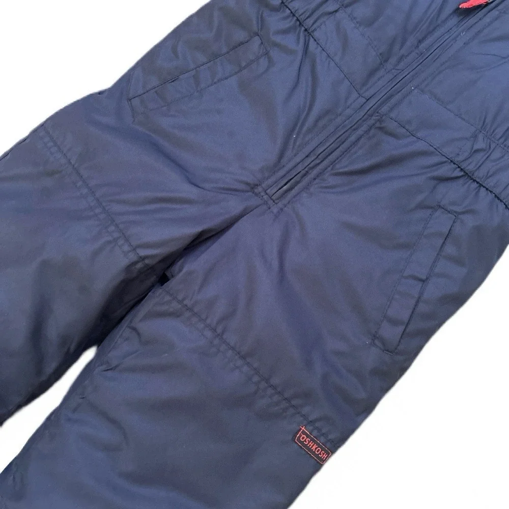 OshKosh B'Gosh Kids Snow Bib Overalls Blue Ski Pants Unisex‎ Winter Suit Size 6