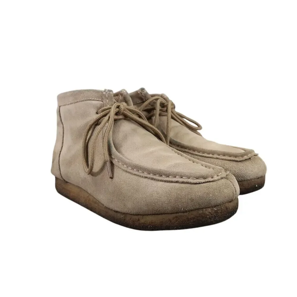 Roper Shoes Mens 7.5 Boots Leather Casual Gum Sticker Moc Toe Comfort Western
