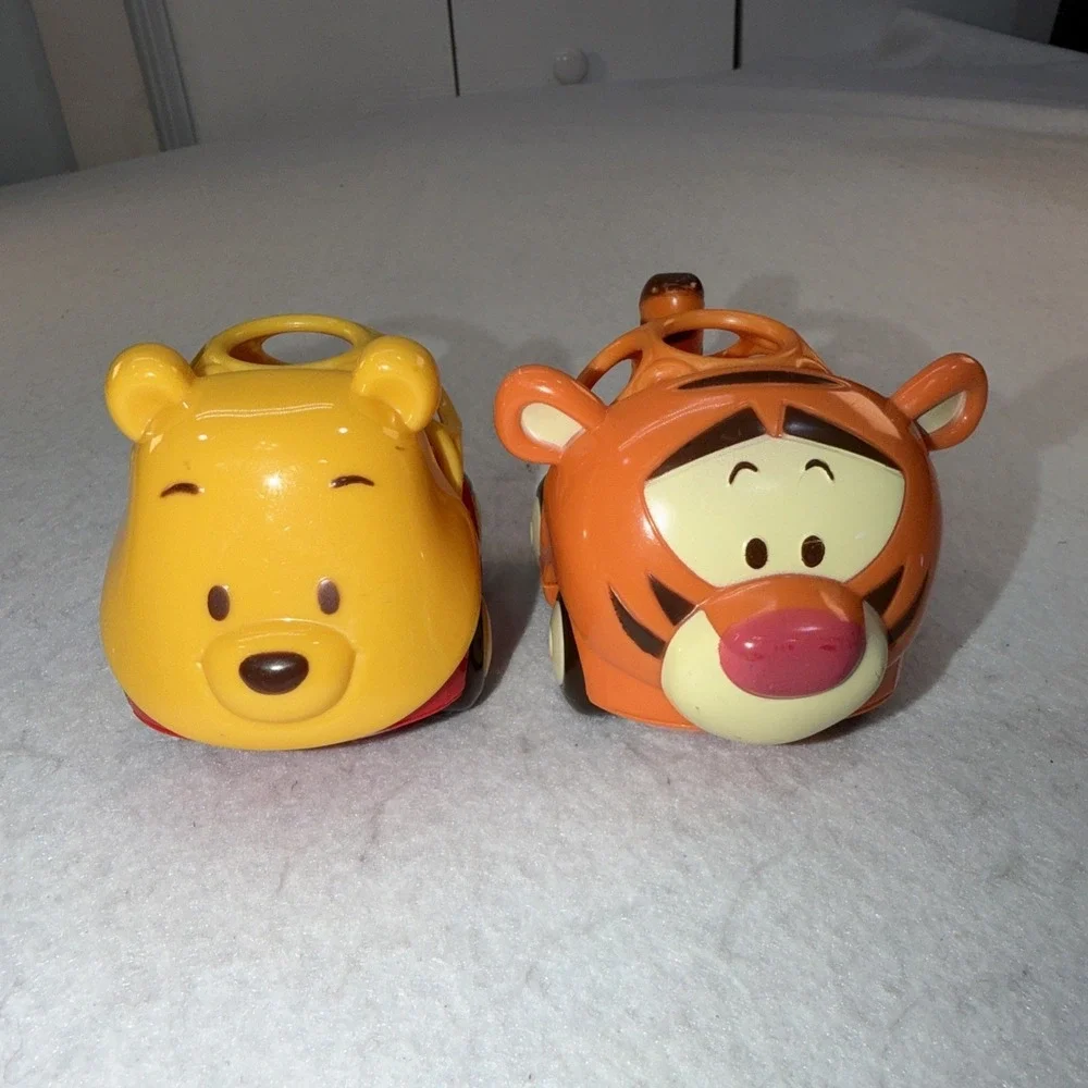 Disney Winnie The Pooh & Tigger O Ball Rattle & Roll Cars Baby Toy Set