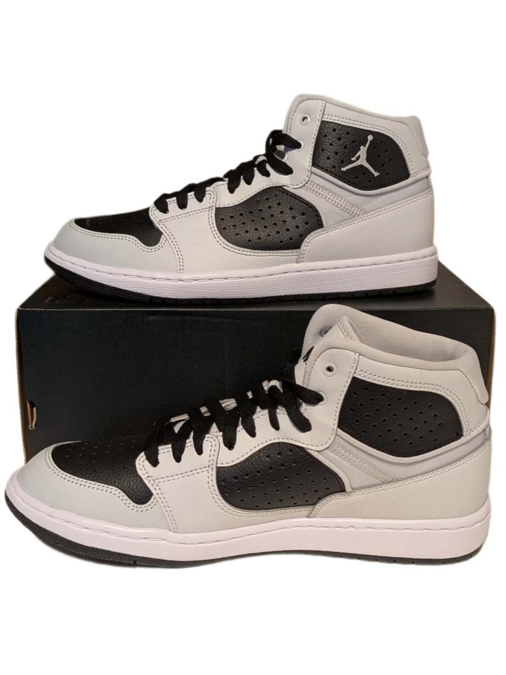 Jordan Access Mens Size 8 Shoes Photon Dust Black White AR3762-010