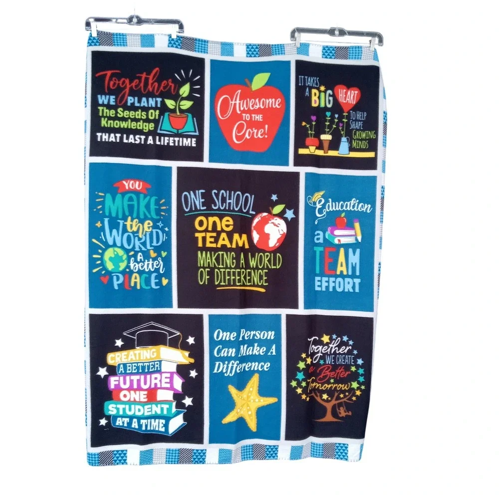 Inspirational Teacher Educator School‎ Classroom Fleece Blanket Collectible Gift