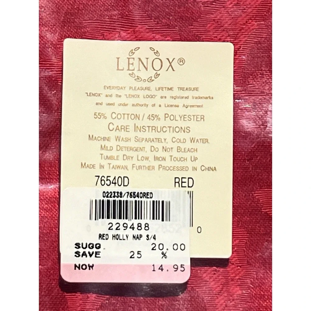 Lenox holiday holly