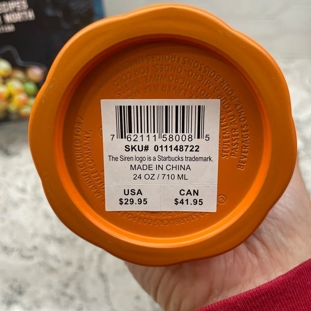 Starbucks 2024 Spring Gradient Orange Sherbet Cold Cup. NWT. Halloween too!