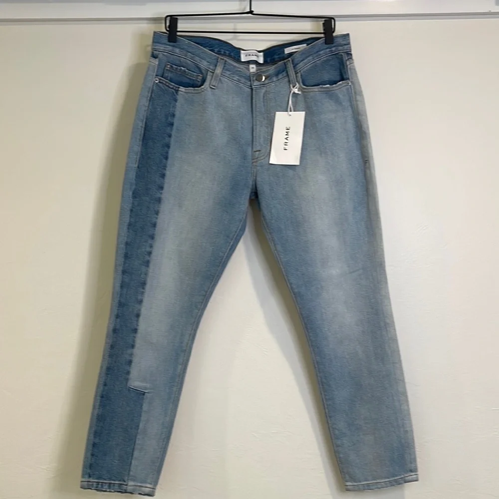 Frame Le Garçon mid-rise Straight Fit Jeans Dinsmore M