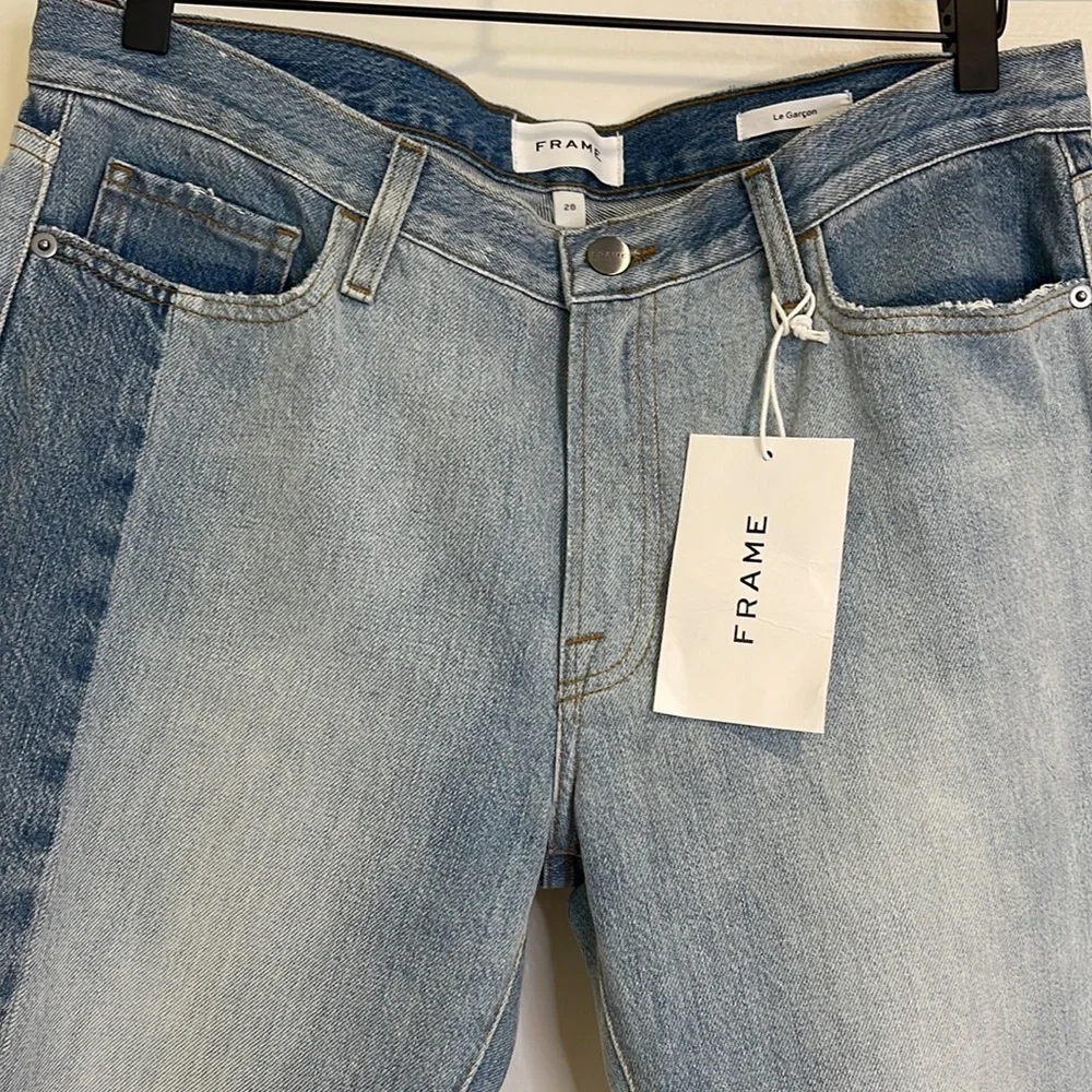 Frame Le Garçon mid-rise Straight Fit Jeans Dinsmore M
