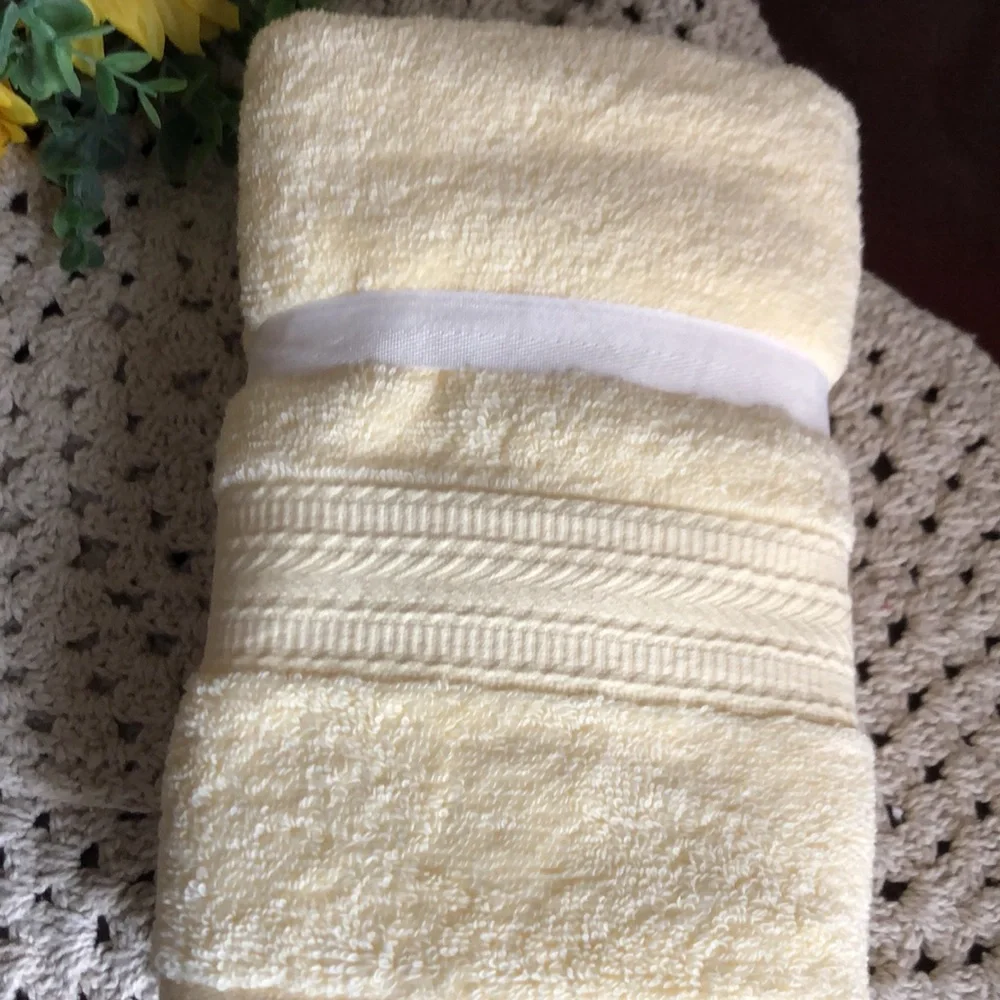 Hotel Bath YELLOW Cotton Hand Towels