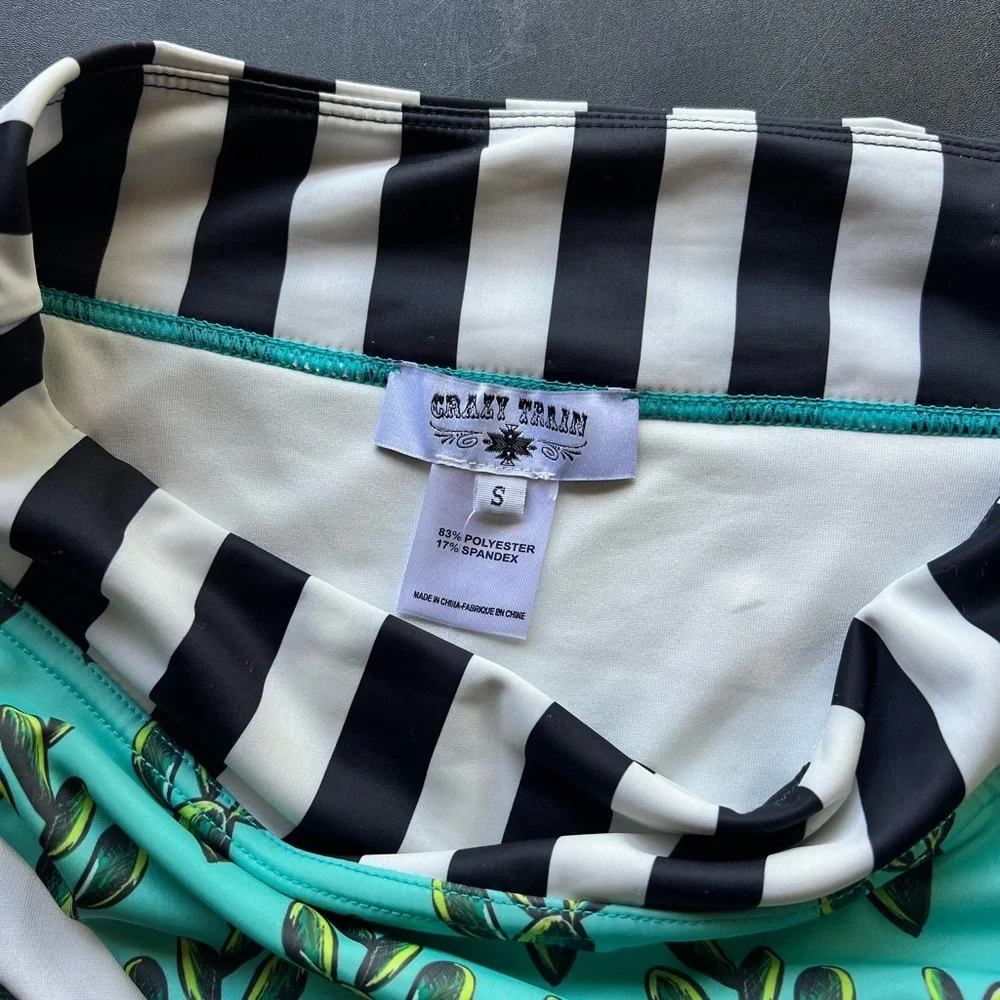 Cactus & Stripes Bathing Suit Bottoms Size Small