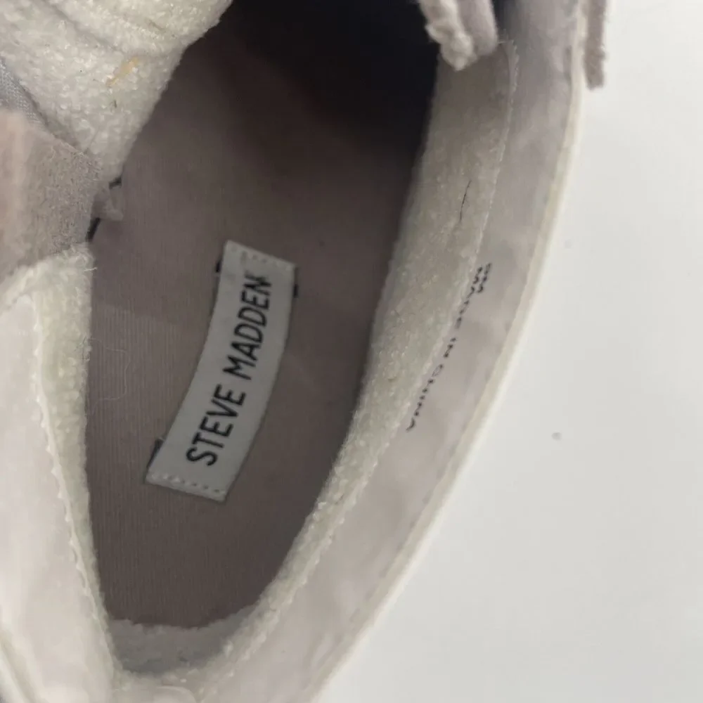 Steve Madden High Top Wedge Sneaker Women's 9 Star‎ Leather Upper Y2K Sabotage