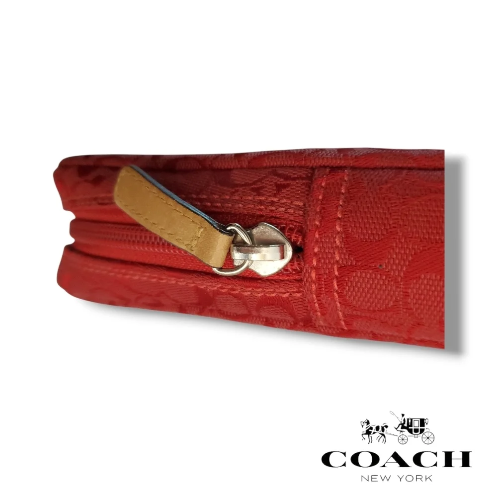 Coach red signature