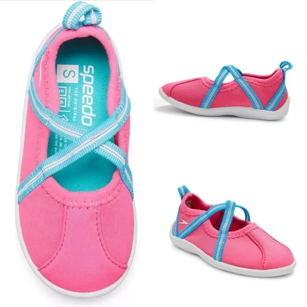 NWT Speedo Toddler Girls' Water Shoes -‎ Pink Taffy Size S 5/6