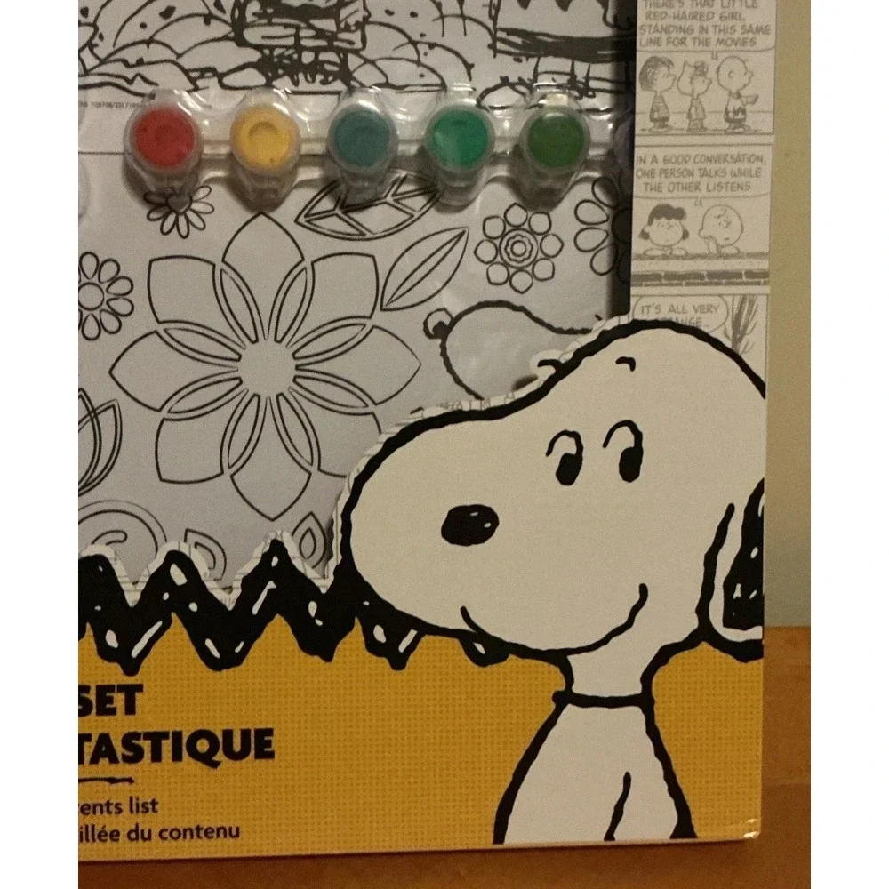 Peanuts Amazing Art Set For Kids, 4 Canvases To Paint, New In‎ Sealed In Box