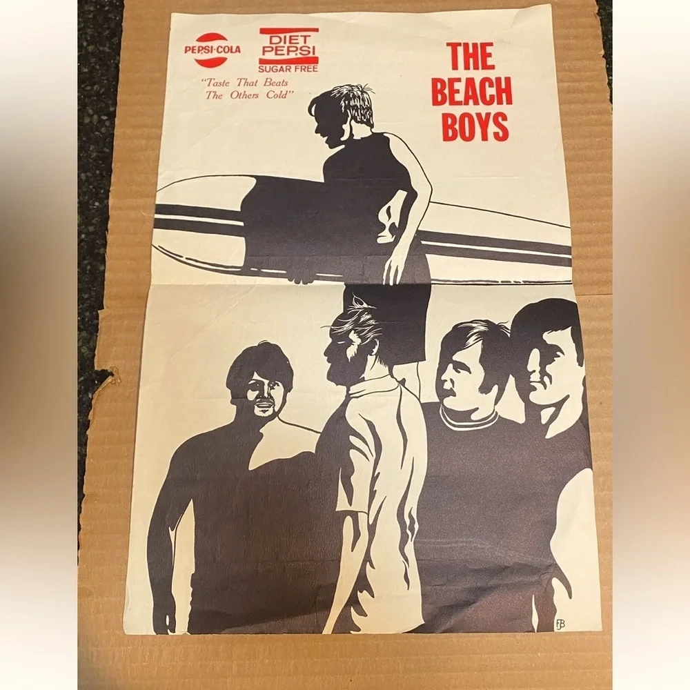 The Beach Boys 1969 Poster Original Collectible #thebeachboys #manhattancollege