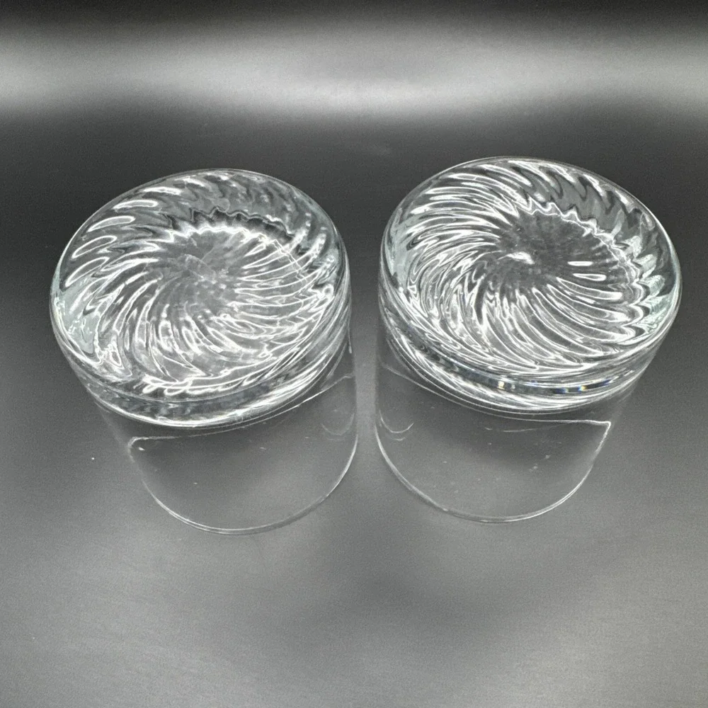 Vintage Cocktail Glasses Western Stagecoach Barware Whisky Lowball‎ Set 2 3.5