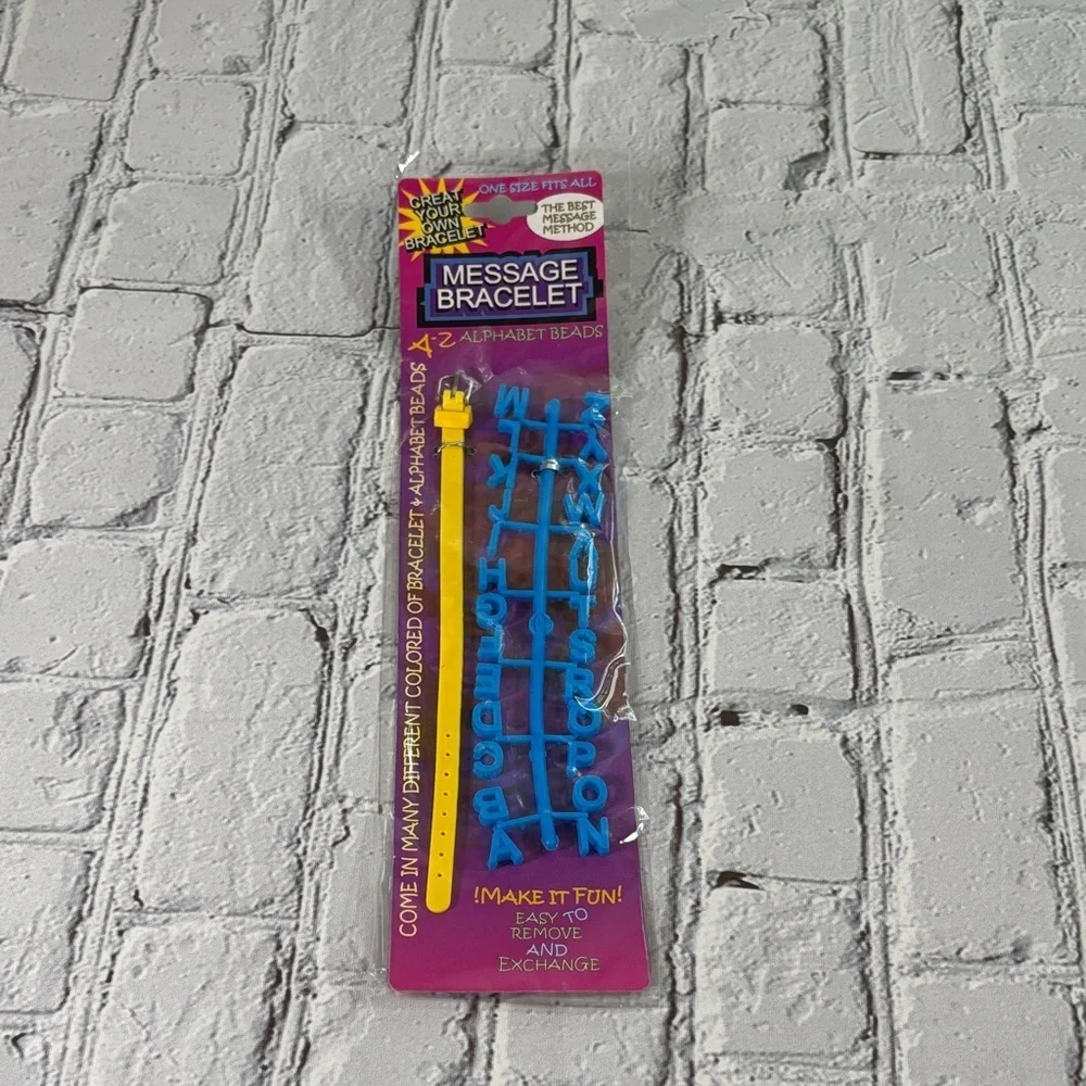 Message Bracelet Create Your Own A-Z Alphabet Beads New