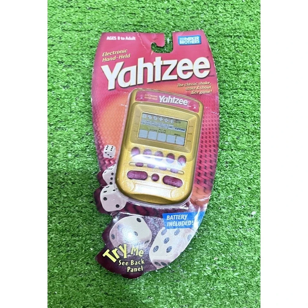 NEW SEALED NIP Vintage Handheld Electronic Yahtzee Gold Parker Brothers 2004