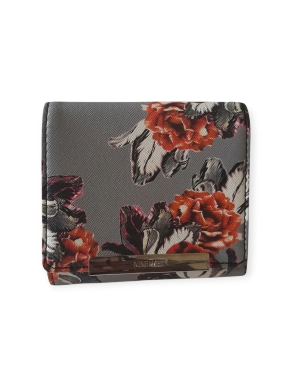 NINE WEST It Girl Floral Trifold Snap Wallet