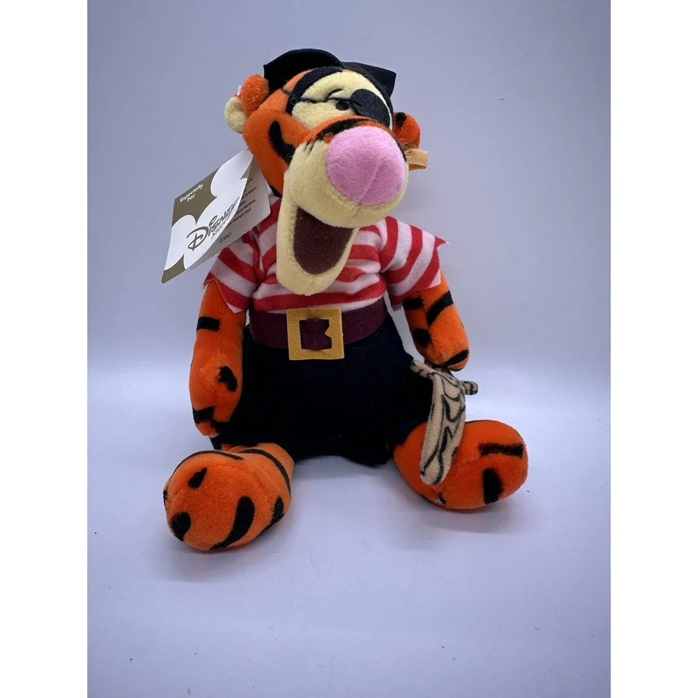 Disney Bean Bag Plush -‎ PIRATE TIGGER Winnie the Pooh 9 inch Mint w/Tag