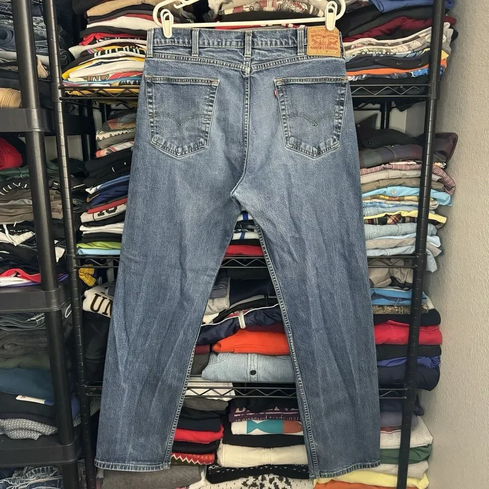 Y2K Levis 503 Jeans Men 36x32 Baggy Wide Leg Faded Skater Western (Tagged 38x34)