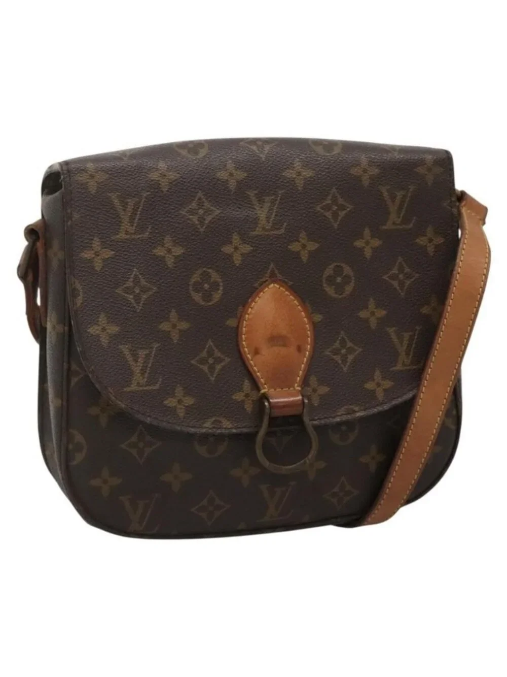 Authentic LOUIS VUITTON Monogram Monogram Saint Cloud GM Shoulder Bag M51242