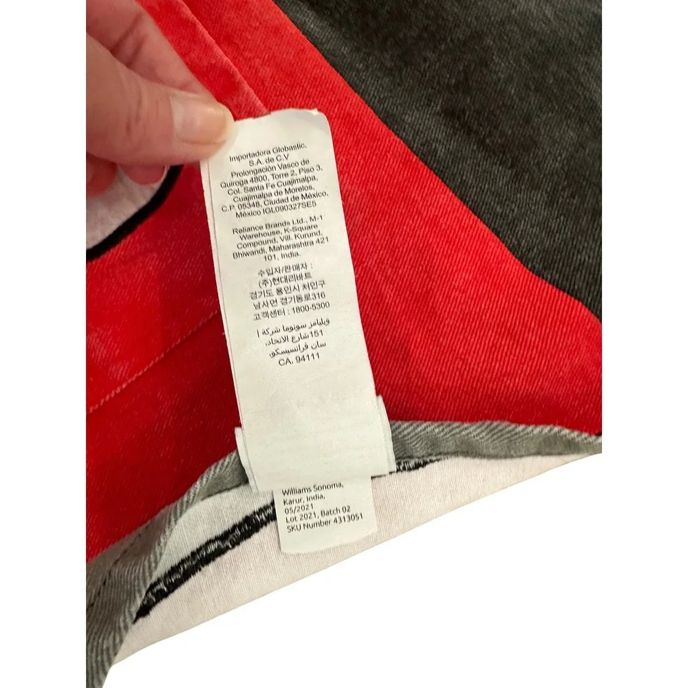Williams Sonoma Kids Mickey Mouse Denim Apron Adjustable Tie Fun Kitchen Cooking