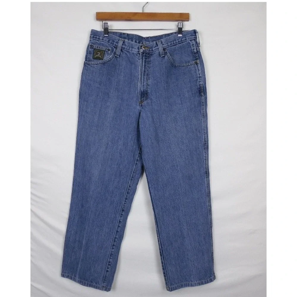 Cinch Mens Jeans 34x30 Blue Denim Straight Leg‎ Cotton Casual Work Pants