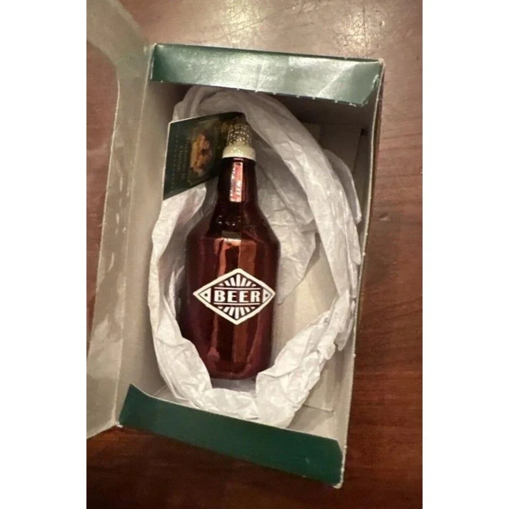 Old World Christmas Ornament Beer Growler