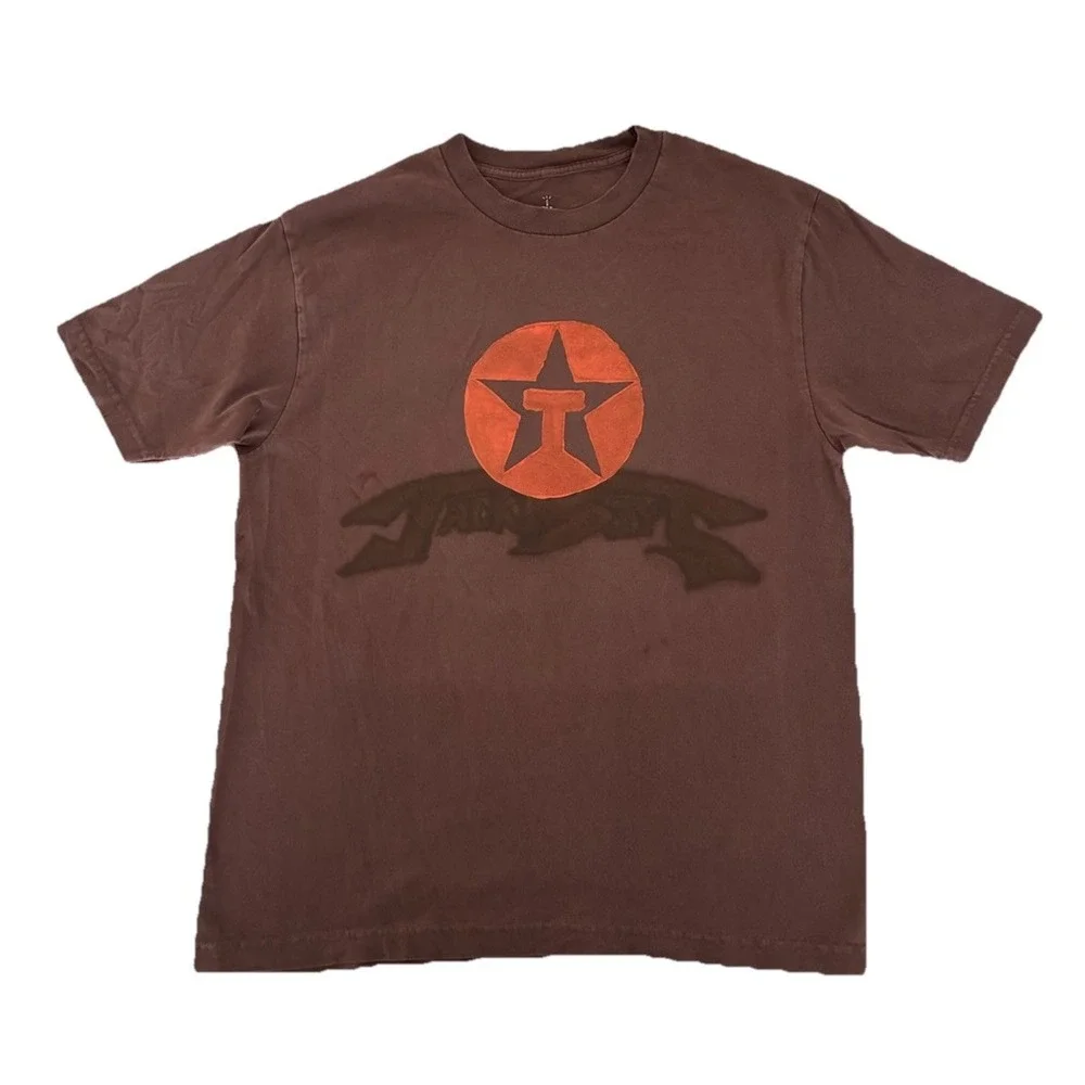 Travis Scott JackBoys 2 A1 Tee M‎ Brown NEW *spots