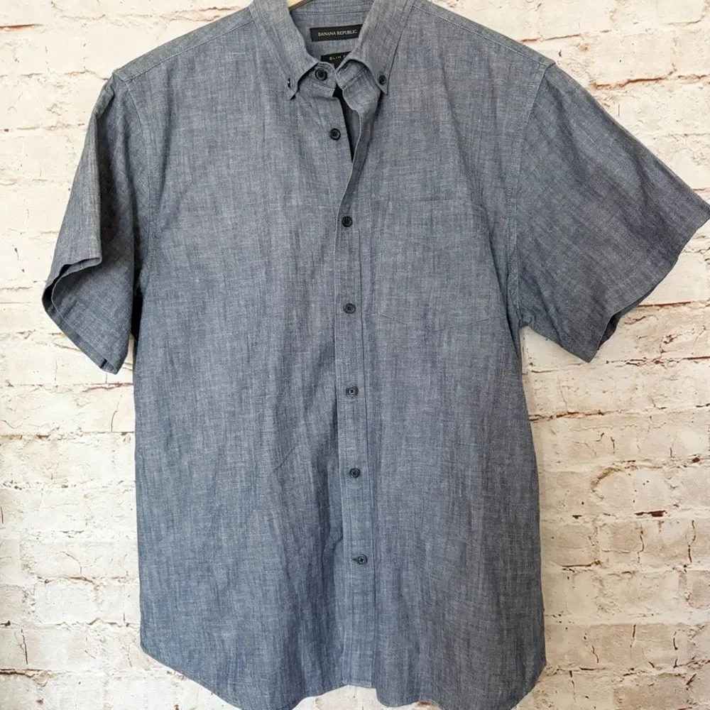 Banana Republic chambray button down shirt