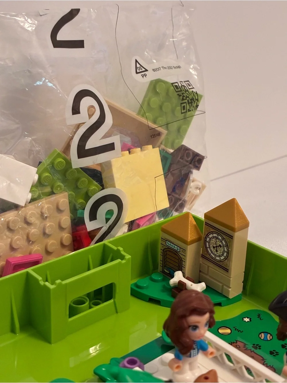 Lego book features