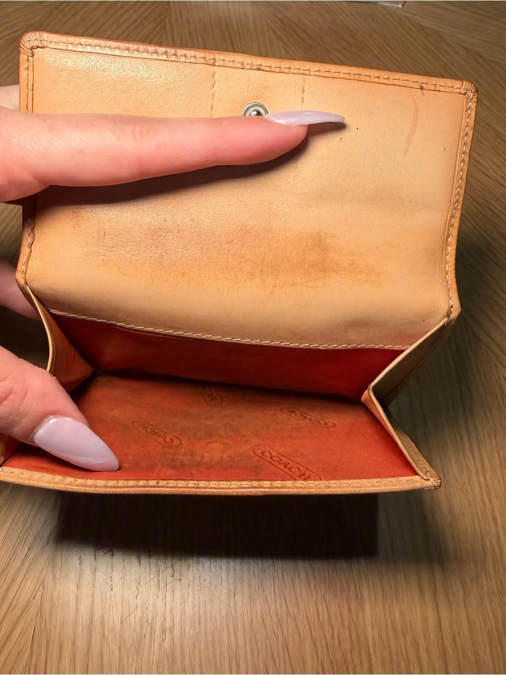 Coach vachetta leather
