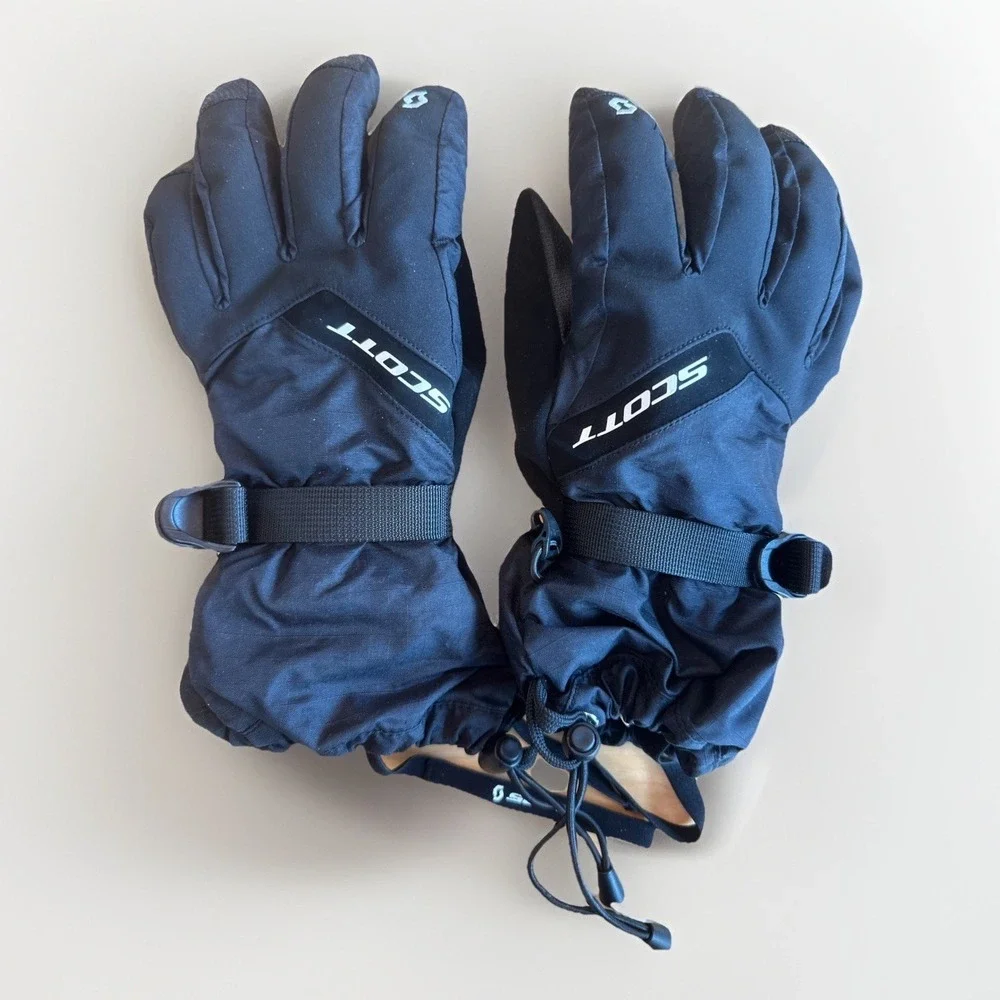 SCOTT‎ Unisex Medium Waterproof Winter Ski Snowboard Gloves Black Ultimate Warm