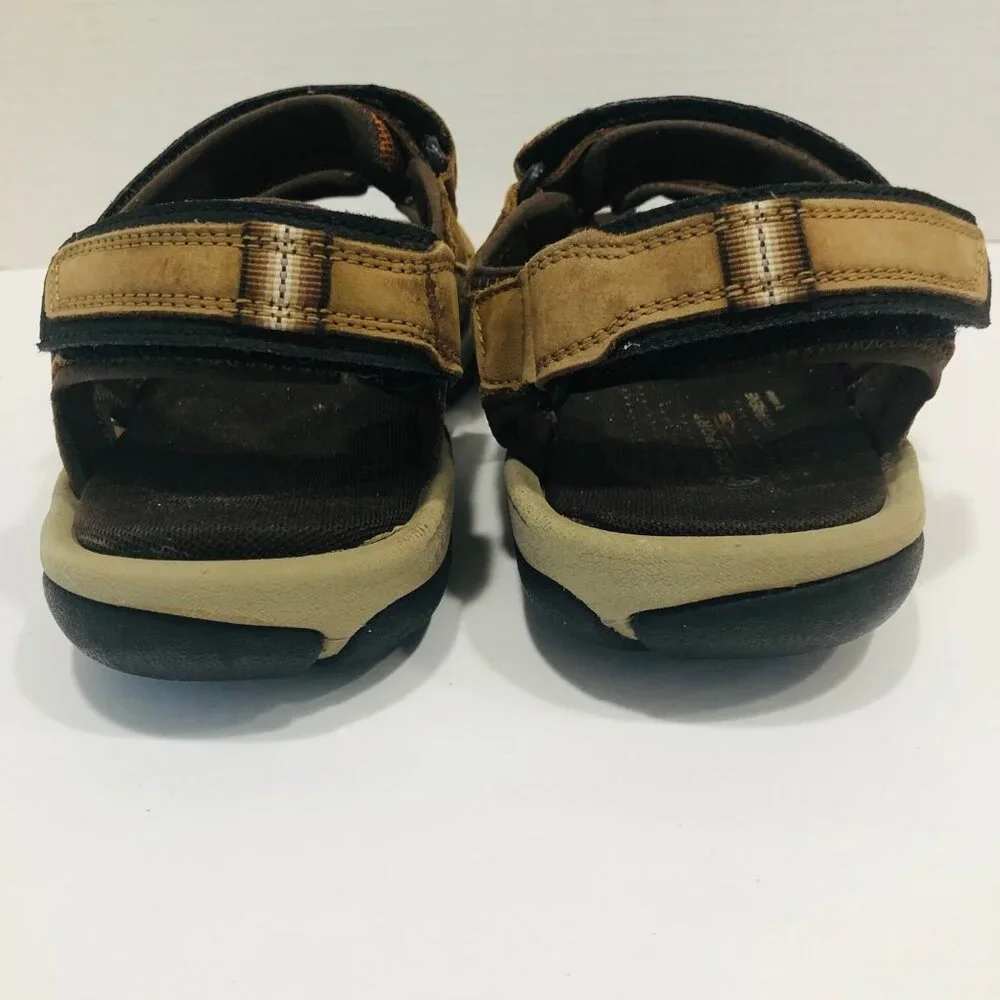 Rockport Vicuna Walking Sandals Men's 7.5 K55400 Heel Strap Dark Beige