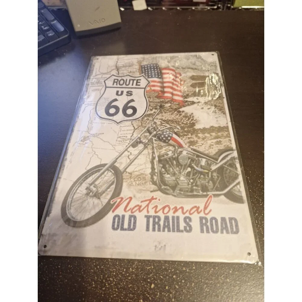 Route US 66 National Old Trails Road Metal Tin Sign 8