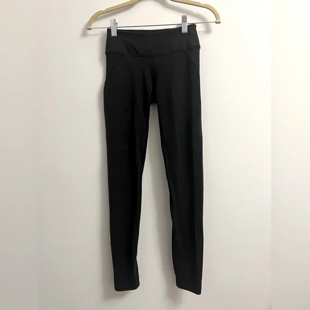Beyond Yoga Black Leggings - Side Mesh Detail - Size S