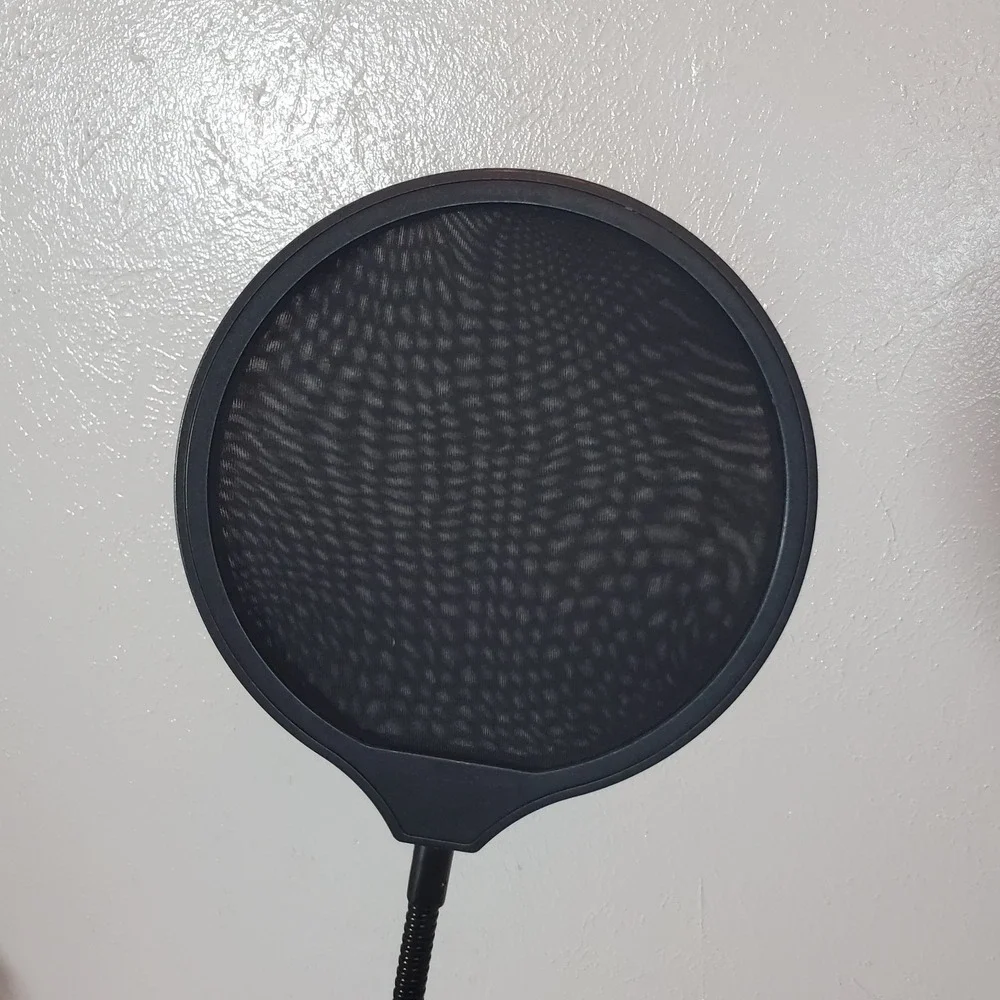 Maono Microphone Pop Filter w/ Adjustable Gooseneck Desk Clamp‎ Black