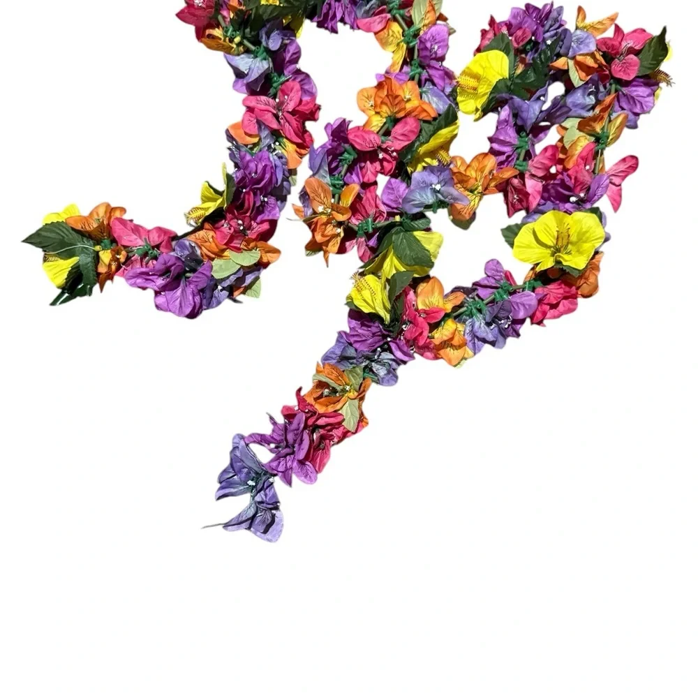6 Strands Multicolor Leí Garland for Christmas Tree