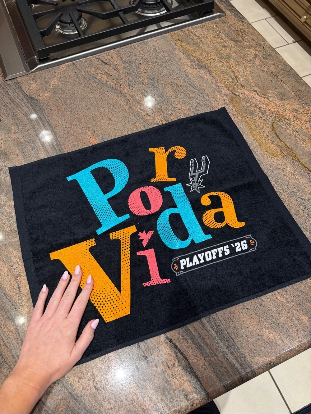 San Antonio Spurs “Por Vida” Playoffs 2026 Towel