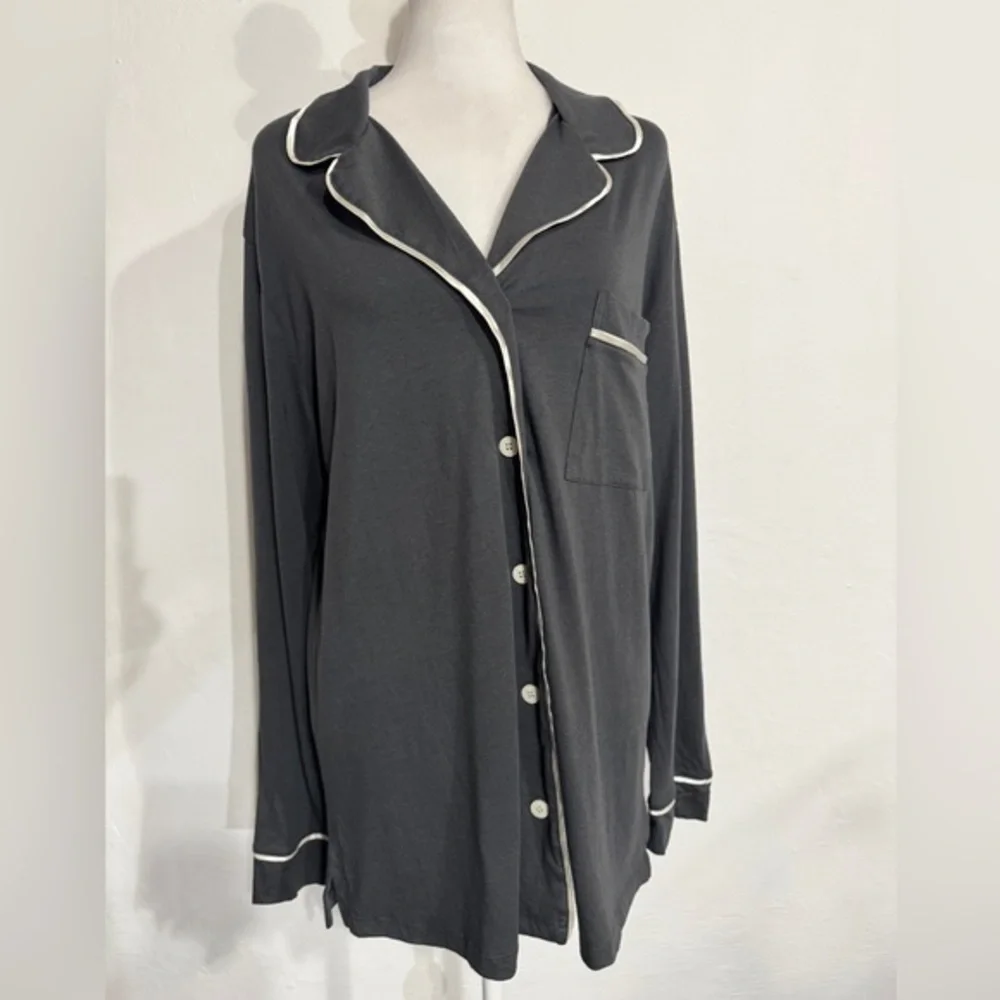 New! COSABELLA Banana Republic BELLA COTTON PAJAMA TOP XL gray