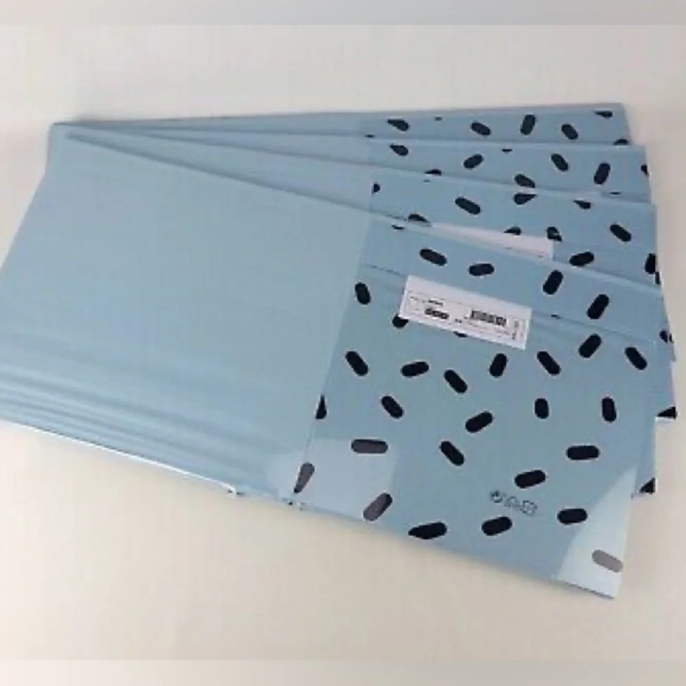 Ikea DRONA Storage box fits kallax, Polkadot Blue/black 13x15x13 (4 Pack) - NEW