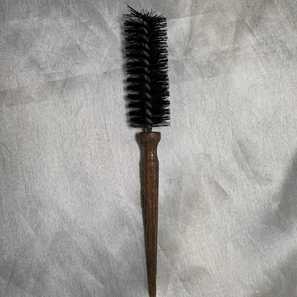 Vintage 1970s Goody Round Styling Brush Faux Wood‎ Handle