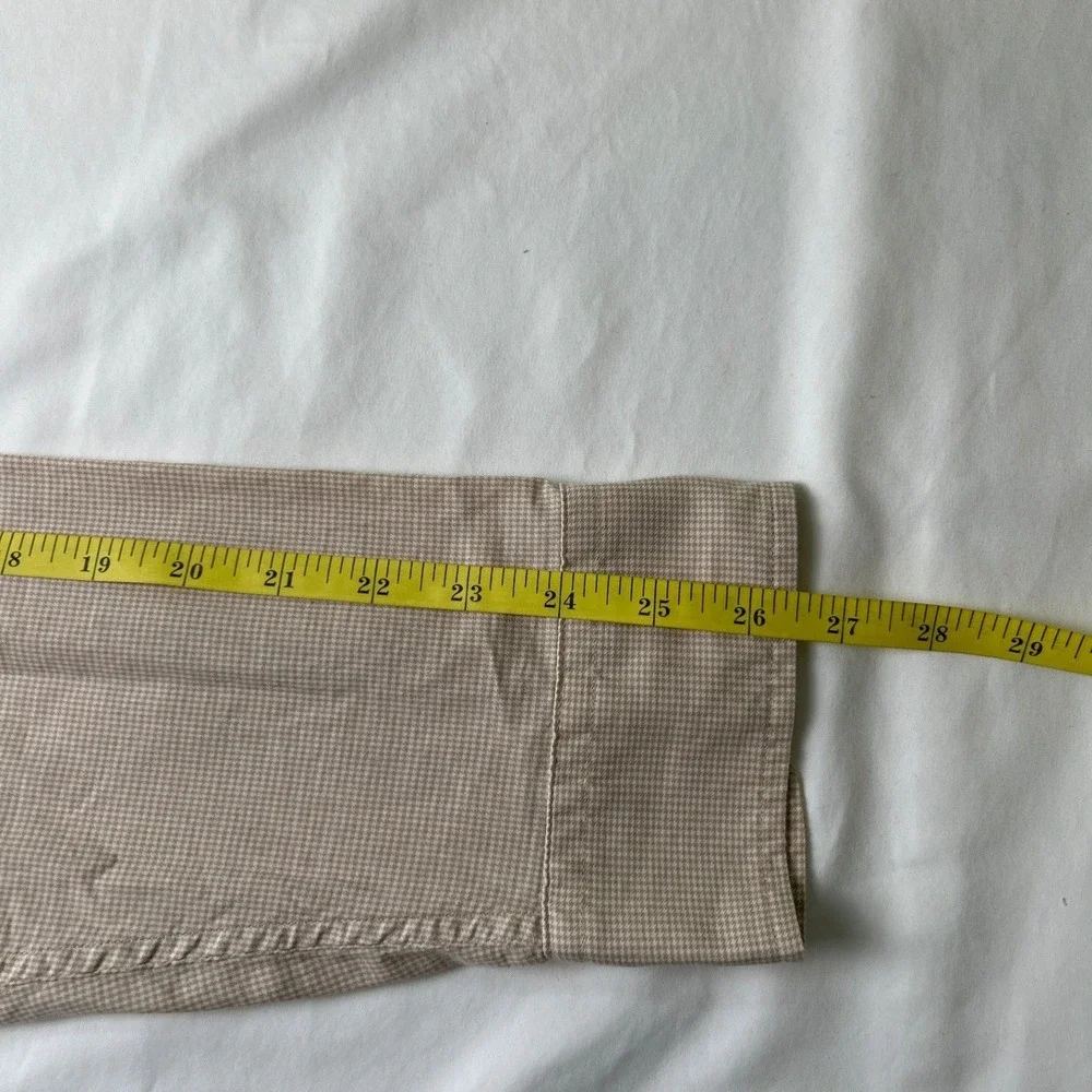 Banana Republic Mens Untucked Fit Cotton Button Down Shirt Tan Size XXL Preppy