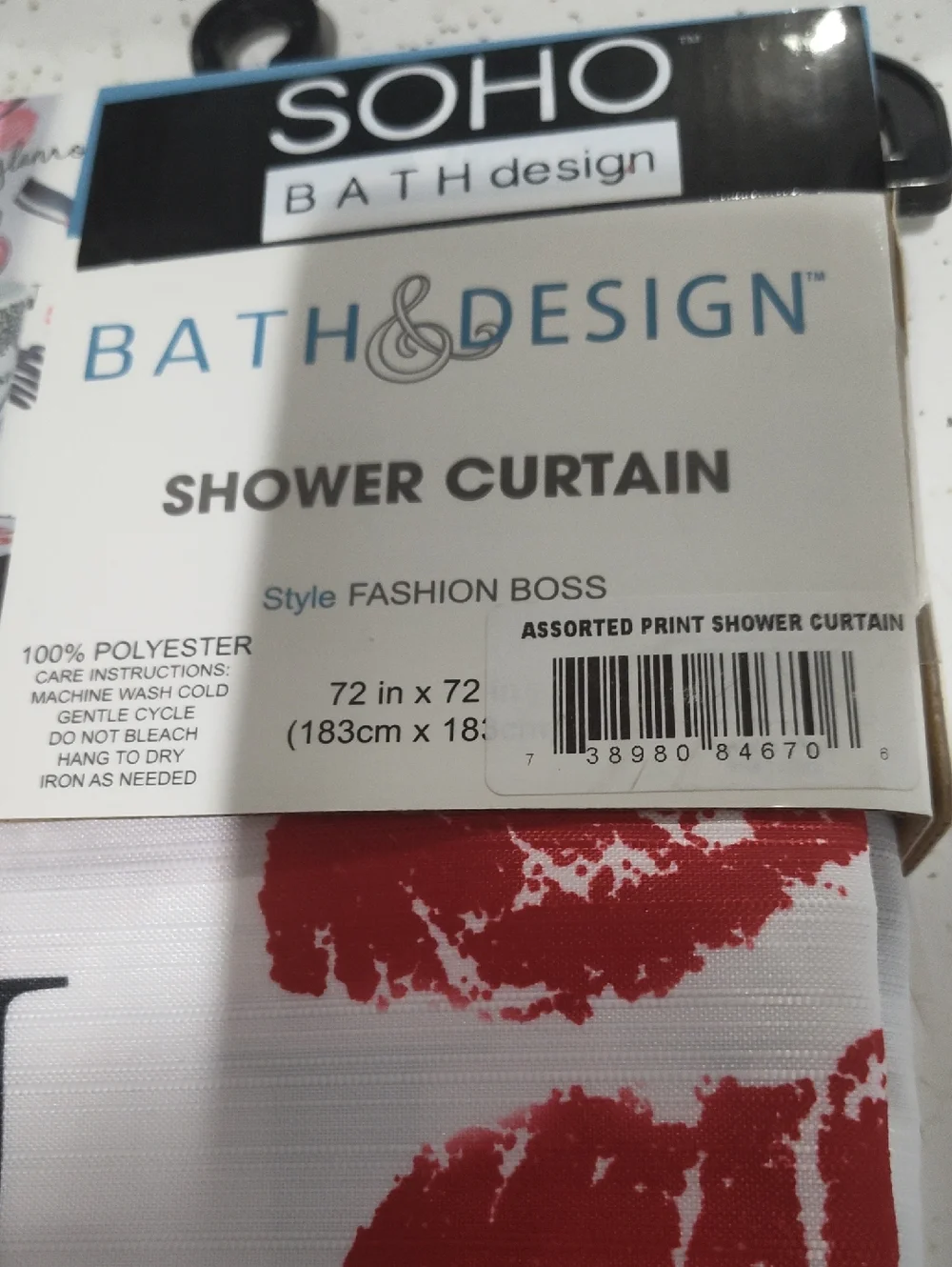 bath Design print graphic lip