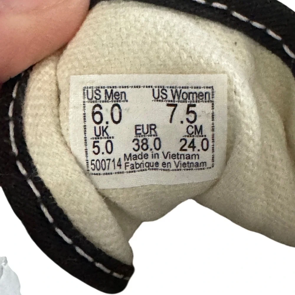 Vans Old Skool Sneakers Mens 6 Womens 7.5 Black White‎ Checkerboard Good Cond.