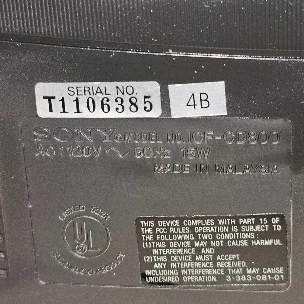 Sony icf cd800