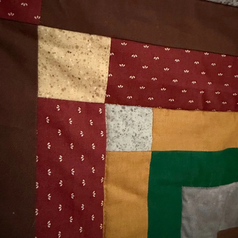 Handmade quilted throw
