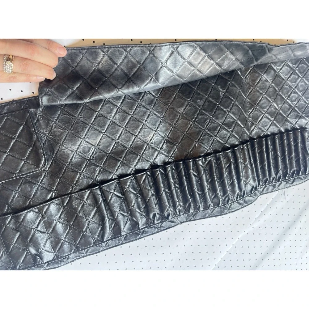 gbh Cosmetics Quilted Makeup Brush Roll Black Faux Leather Case