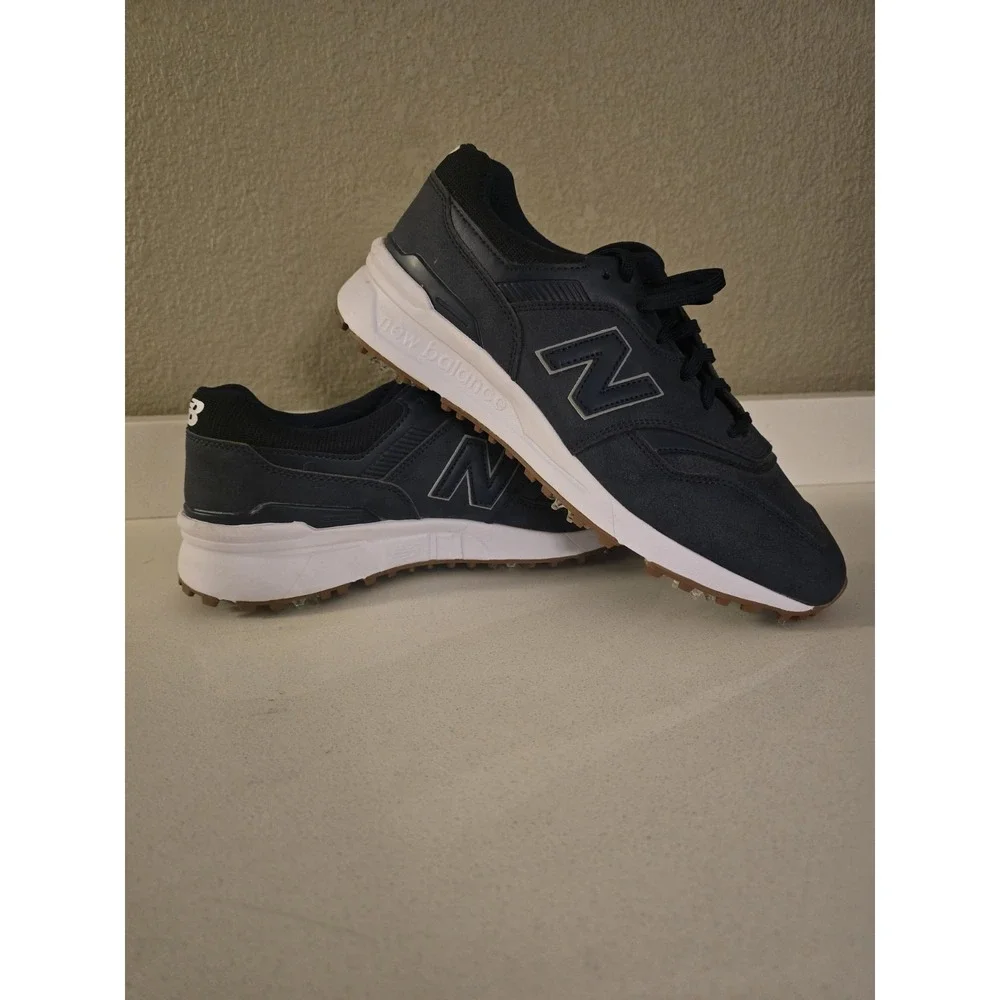 New Balance 997 Spiked Golf Shoes - Navy Blue